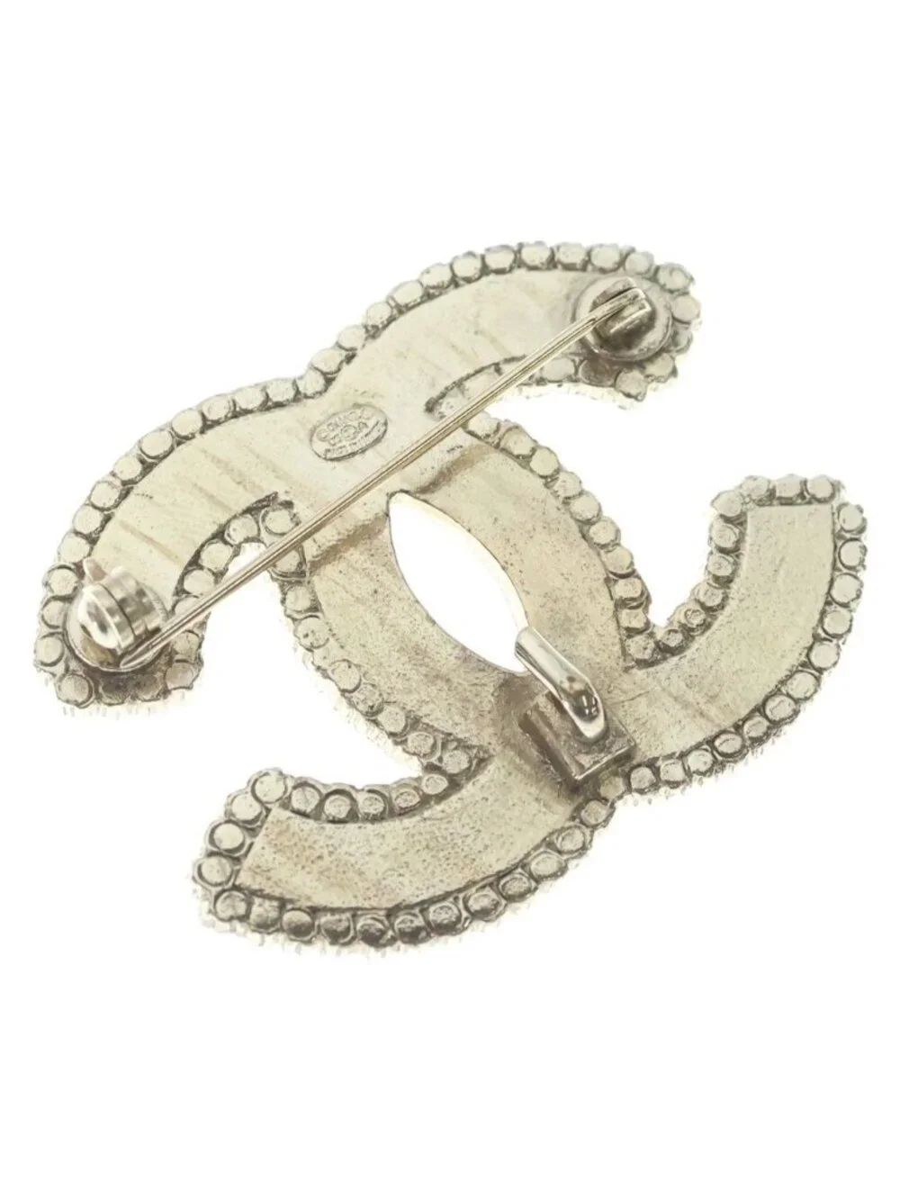 Chanel CC Logo Brooch Pin Badge Multicolor 03A